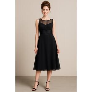 Jones Wear Dress - Black Cocktail Dress - Size 8